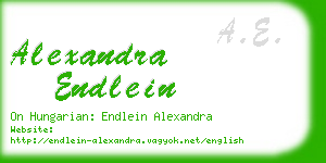 alexandra endlein business card